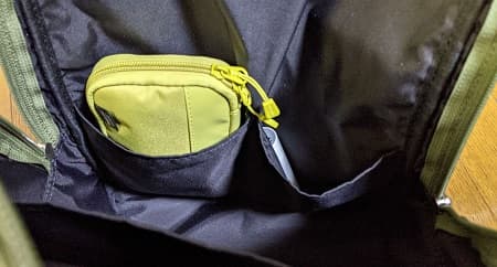 PORTER CLASSIC ニュートンバッグ シティリュックサックのインナーポケット前面